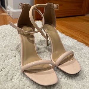 Missguided tan heels, never worn womens size 38